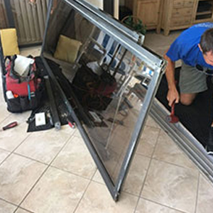 sliding glass door frame repair Castaic